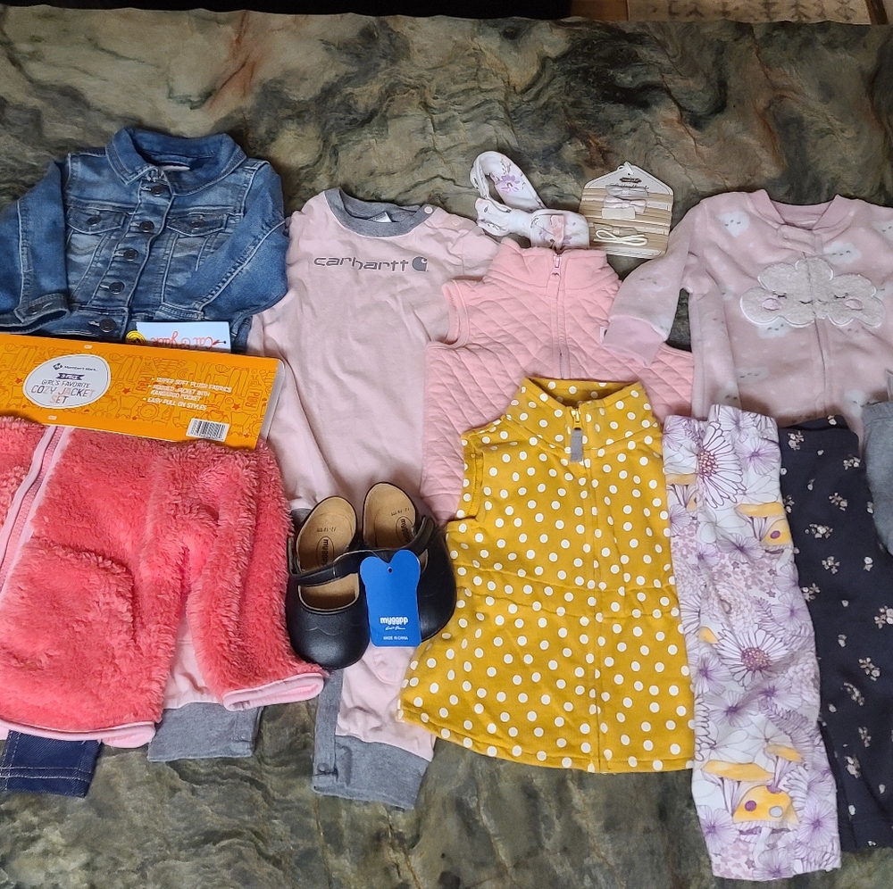 Lot of baby girl clothes 9-12 months